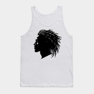 Afrocentric Dreadlocks Silhouette Tank Top